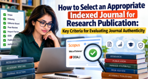 How to Select an Appropriate Indexed Journal for Research Publication: Key Criteria for Evaluating Journal Authenticity Learn how to select an appropriate indexed journal for research publication. Check Scopus, Web of Science, peer review, ISSN, editorial board, publication fees, journal authenticity, and warning signs of predatory journals before submitting your research paper.