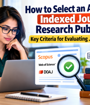 How to Select an Appropriate Indexed Journal for Research Publication: Key Criteria for Evaluating Journal Authenticity Learn how to select an appropriate indexed journal for research publication. Check Scopus, Web of Science, peer review, ISSN, editorial board, publication fees, journal authenticity, and warning signs of predatory journals before submitting your research paper.