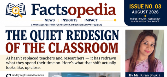 The Quiet Redesign of the Classroom - Copy Quiet Redesign of the Classroom - AI hasn't replaced teachers and researchers — it has redrawn what they spend their time on. Here's what that shift actually looks like, up close.